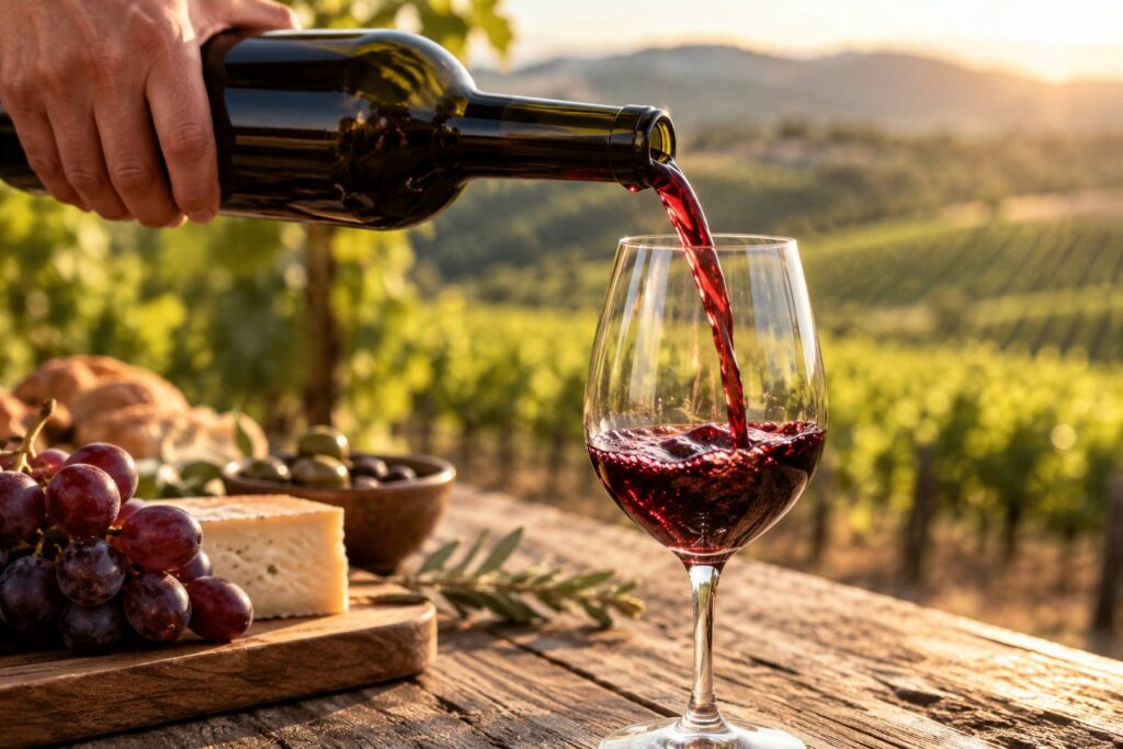 Illustration de détail sur le sujet : Barbera : profil, Piémont et prix relevés sous 10 €